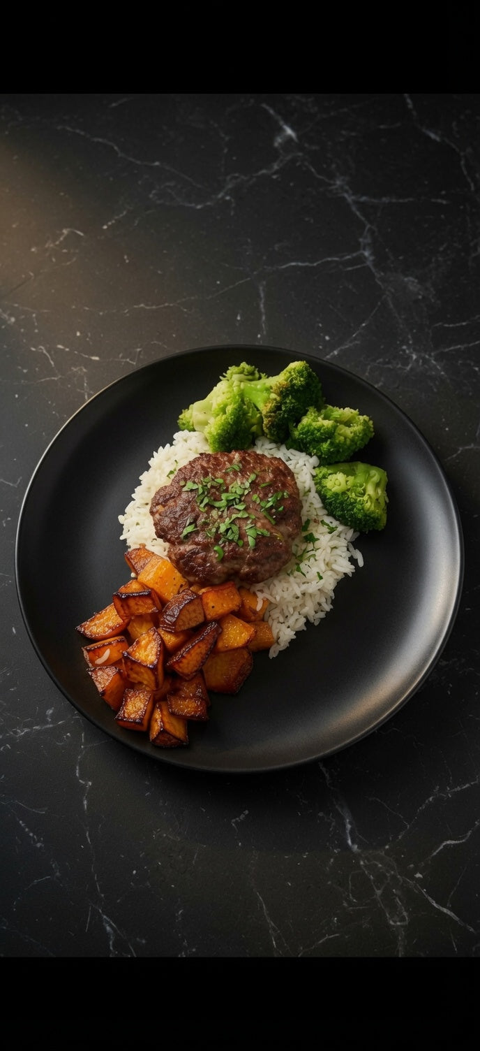 Bunless Mediterranean Burger