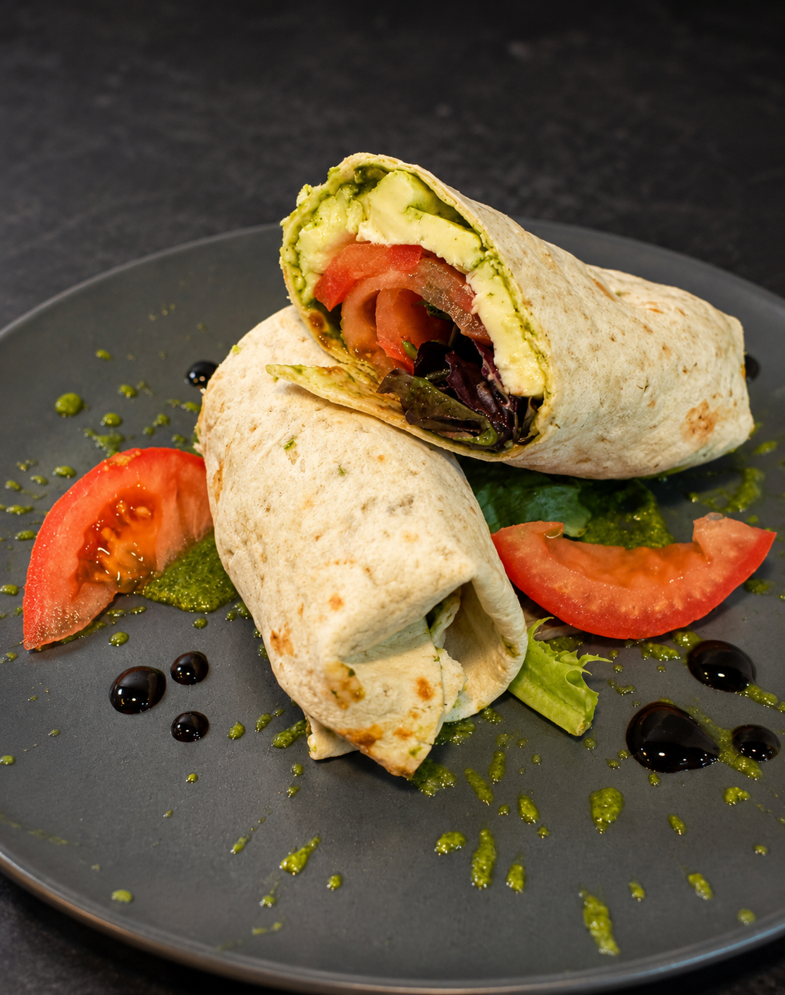 Caprese Chicken Wrap